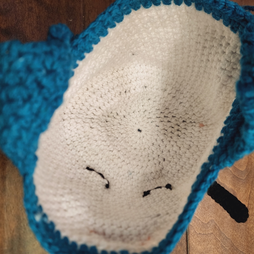 Handknit Crochet Disney Duck Inspired Toddler Beanie - Picture 7 of 8